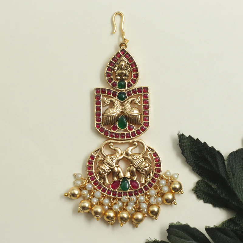 Premium Kemp Traditional Bridal Nethichutti
